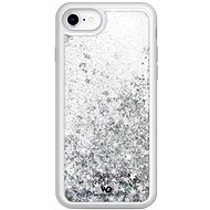 White Diamonds Sparkle Case for Apple iPhone SE 2020/8/7/6/6S - Silver Stars - Phone Case