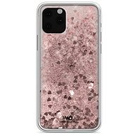 White Diamonds Sparkle Case iPhone 11-hez - rózsaszín arany szív - Telefon tok