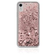 White Diamonds Sparkle for Apple iPhone XR - Pink Gold Heart - Phone Cover