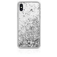 White Diamonds Sparkle for Apple iPhone XS / X - Silver Stars - Phone Case