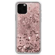 White Diamonds Sparkle Case for iPhone 11 Pro - Pink Gold Heart - Phone Cover