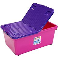 Wham Box hinged lid 45 litres  pink 15400 - Storage Box