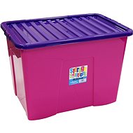 Wham Box hinged lid 80 litres pink 15425 - Storage Box