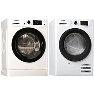 WHIRLPOOL FWD91496BV EE + WHIRLPOOL FT M22 9X2B EU - Washer Dryer Set