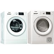 WHIRLPOOL FWD91496 EU + WHIRLPOOL FT M22 9X2S EU - Washer Dryer Set