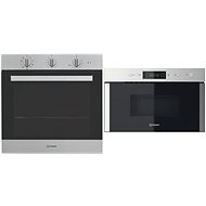 INDESIT IFW 6834 IX + INDESIT MWI 5213 IX - Built-in Oven & Microwave Set
