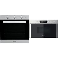 INDESIT IFW 6230 IX + INDESIT MWI 5213 IX - Built-in Oven & Microwave Set
