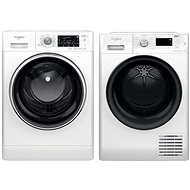 WHIRLPOOL FFD 9458 BCV EE + WHIRLPOOL FFT M11 9X2BY EE - Washer Dryer Set