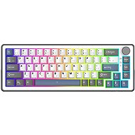 White Shark Excalibur M, KTT Wine Red, white - US - Gaming Keyboard