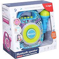WIKY Karaoke Speaker with Microphone 19 × 12.5 × 18.5cm - Children’s Microphone