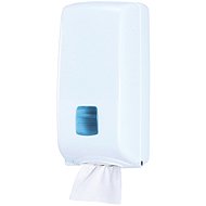 Wimex Intro Folded toilet paper dispenser, ABS, white - Toilet Roll Dispenser