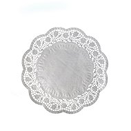 Wimex Decorative Doily 22cm Diameter, Round, White - 100pcs - Cake Board