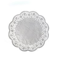 Wimex Decorative lace round, diameter 24 cm, white - 100 pcs - Cake Board