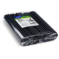 Wimex Bio-composite straw Jumbo 8 mm × 21 cm, black - 100 pcs - Straw