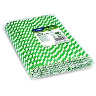Wimex Paper straw Spiral 8 × 25 cm, green - 100 pcs - Straw