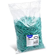 Wimex Rubber bands width 1 mm, diameter 4 cm, green - 1 kg - Hair Accessories