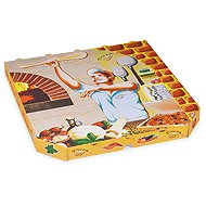 Wimex Pizza boxes E6 printed 32 × 32 × 3 cm, white - 100 pcs - Disposable Food Containers