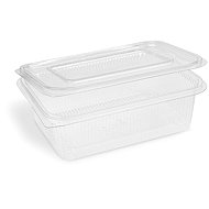 Wimex Plastic bowl with lid 1500 ml, square - 50 pcs - Disposable Food Containers