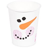Wimex Pappbecher Schneemann 280 ml, Durchmesser 80 mm - 50 Stück - Trinkbecher