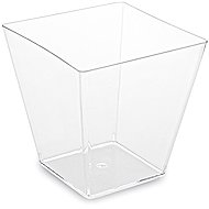 Wimex Fingerfood cup crystal 230 ml, 72 × 72 × 72 mm, square - 20 pcs - Dessert Cup
