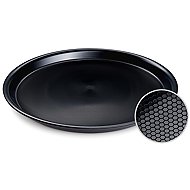 Wimex Plastic serving tray, diameter 37 cm, non-slip, black - Disposable Food Containers
