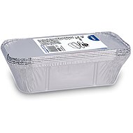 Wimex Aluminium bowl with lid 720 ml, 200 × 112 × 54 mm, square - 5 sets - Small Bowl
