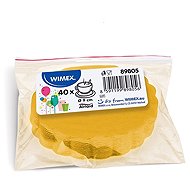 Wimex Premium paper rosette, diameter 9 cm, yellow, 40 pcs - Cake Board