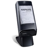 Wimex Stand-up napkin dispenser, ABS, black - Napkin Holders