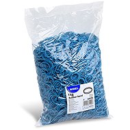 Wimex rubber bands 1 mm width, diameter 2 cm, blue - 1 kg - Hair Accessories