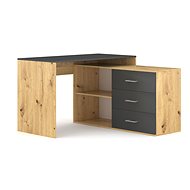 Kurt desk in artisan oak/anthracite Bu - Writing Desk