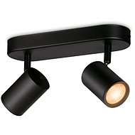 WiZ Imageo LED spotlight 2 × GU10 4,9 W, black - Ceiling Light
