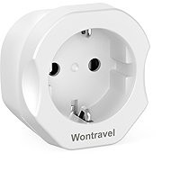 Wontravel WL-033 - EU -> UK, white - Travel Adapter