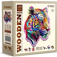WOODEN CITY Wooden Puzzle Colorful Tiger 150 pieces - Jigsaw Puzzle