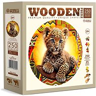 WOODEN CITY Wooden puzzle Little cute leopard 250 pieces - Jigsaw Puzzle