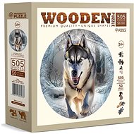 WOODEN CITY Wooden puzzle Running Wolf 505 pieces - Jigsaw Puzzle