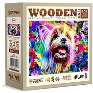 WOODEN CITY Wooden Puzzle Pop Art Yorkshire Terrier 505 pieces - Jigsaw Puzzle