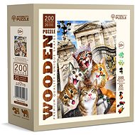 WOODEN CITY Wooden Puzzle Kittens in London 200 pieces - Jigsaw Puzzle