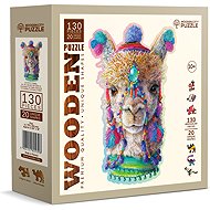 WOODEN CITY Wooden Puzzle Mystical Llama 130 pieces - Jigsaw Puzzle