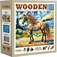 WOODEN CITY Wooden Puzzle Modern Horse 150 pieces - Jigsaw Puzzle