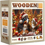 WOODEN CITY Wooden Puzzle Cat and Dog 505 pieces - Jigsaw Puzzle