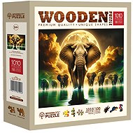 WOODEN CITY Wooden puzzle Elephant dreams 1010 pieces - Jigsaw Puzzle