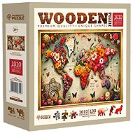 WOODEN CITY Wooden puzzle colourful map 1010 pieces - Jigsaw Puzzle