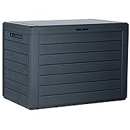 PROSPERPLAST Garden storage box WOODEBOX anthracite 190l - Garden Bbox