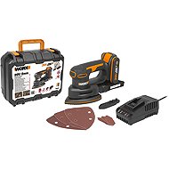 WORX Vibratory Grinder AKU 20V with accessories in case WX822 (1 × 2 Ah) - Power Sander