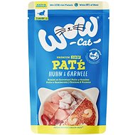 WOW Cat capsule Paté Chicken with shrimps Kitten / Junior 125 g - Cat Food Pouch