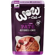 WOW Cat pocket Paté Poultry with duck Senior 125 g - Cat Food Pouch