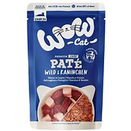 WOW Cat Capsule Paté Venison with Rabbit Senior 125 g - Cat Food Pouch