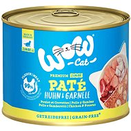WOW Cat canned Paté Chicken with shrimps Kitten / Junior 200 g - Canned Food for Cats