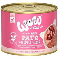 WOW Cat canned Paté Poultry with liver Kitten / Junior 200 g - Canned Food for Cats