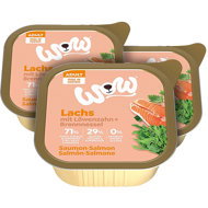 WOW pate Salmon with tomatoes Adult 3 × 150 g - Pate for Dogs